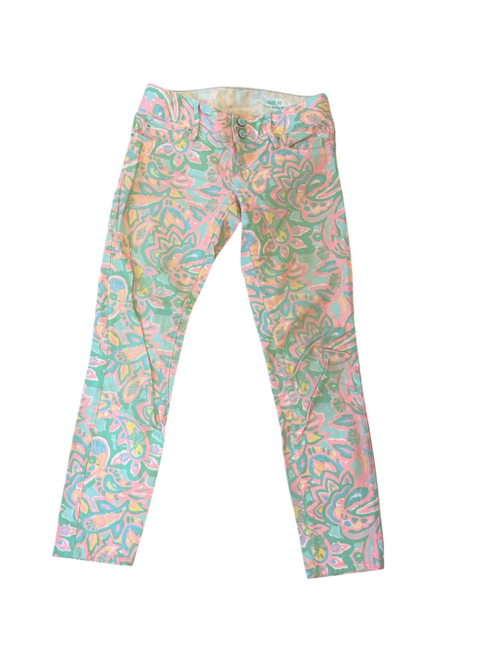 Lilly Pulitzer Worth Skinny Mini Zip Jeans